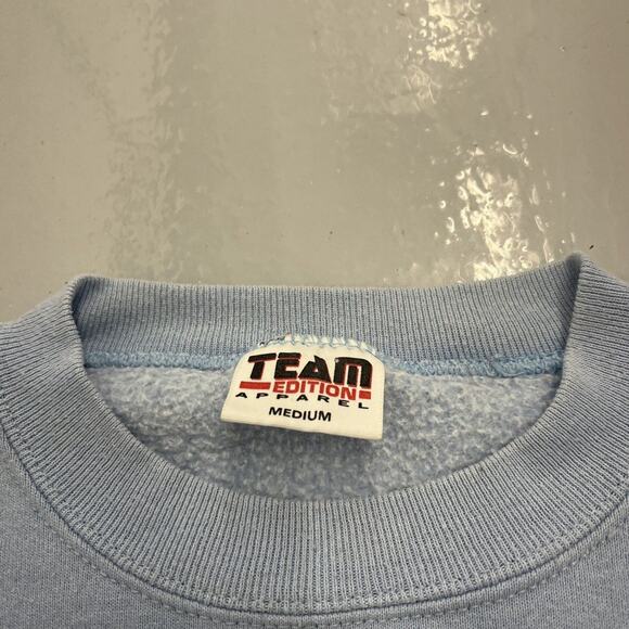 Vintage 90s University of North Carolina UNC Blue Sweatshirt - Picture 3 of 3